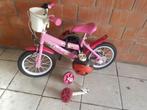Meisjesfiets 14 inch, Fietsen en Brommers, Fietsen | Kinderfietsjes, Ophalen, Gebruikt, Minder dan 16 inch, Zijwieltjes