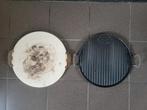 Pizzasteen en bakplaat / grilplaat voor gasbbq, Ophalen, Zo goed als nieuw