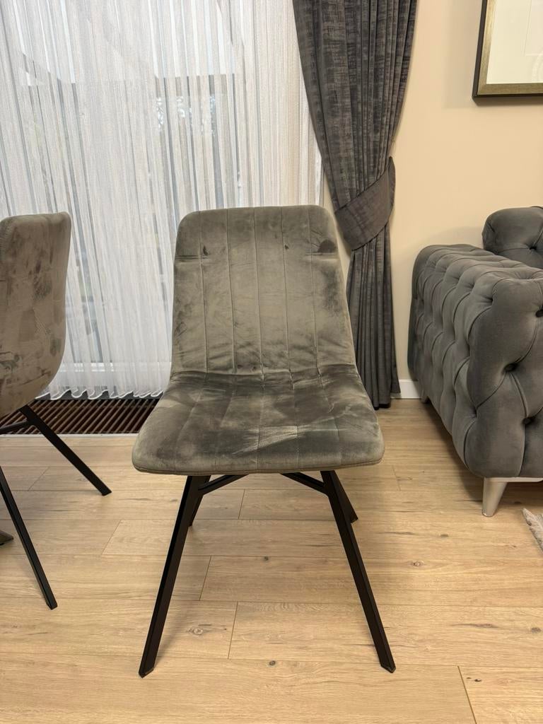 8 Chaises  Grise moderne !!, Maison & Meubles, Chaises, Enlèvement, Comme neuf