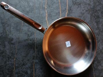 inox braadpan diam. 24 cm, Enlèvement, Utilisé, Inox, Poêle à frire ou Sauteuse