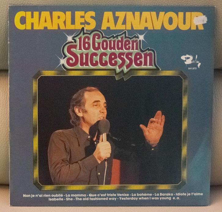 LP Charles Aznavour  16 gouden successen, Cd's en Dvd's, Vinyl | Pop, Zo goed als nieuw, 1960 tot 1980, 12 inch, Ophalen of Verzenden