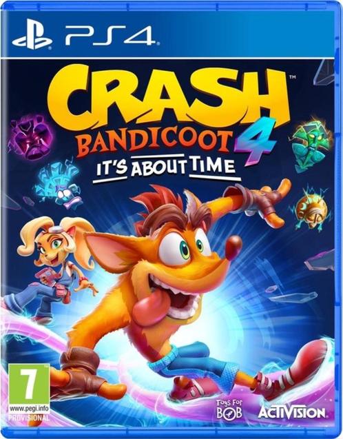 Crash Bandicoot 4 It's About Time, Consoles de jeu & Jeux vidéo, Jeux | Sony PlayStation 4, Comme neuf, Plateforme, 1 joueur, À partir de 7 ans