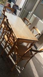Eiken Keukentafel met 4 stoelen, Huis en Inrichting, Tafels | Statafels, Gebruikt, Ophalen