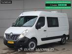 Renault Master 130PK Dubbel Cabine L2H2 Trekhaak Navi Airco, Stof, Gebruikt, Euro 6, 4 cilinders