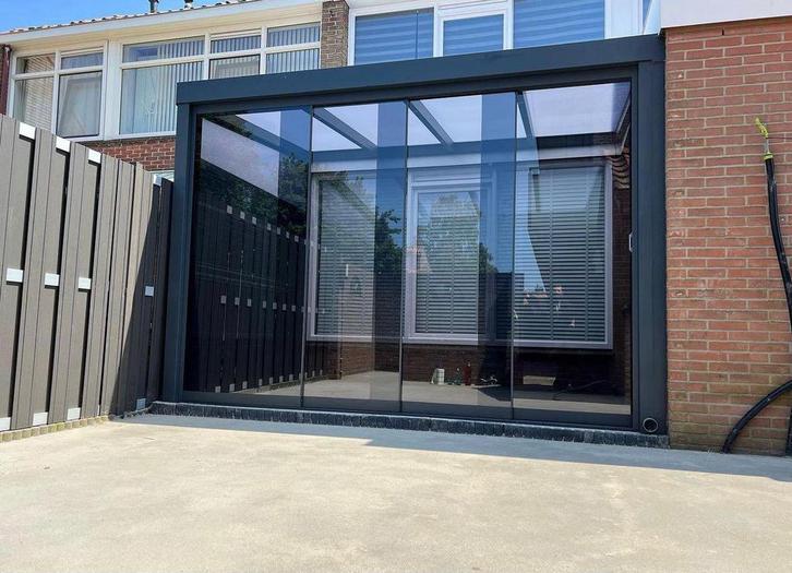 Veranda, Carport of Glazen Schuifwand Tot €1.000 korting!, Tuin en Terras, Overkappingen, Nieuw, Veranda, Ophalen