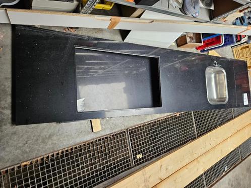 Stenen/granieten werkblad keuken, Huis en Inrichting, Keuken | Keukenelementen, Zo goed als nieuw, 200 cm of meer, 50 tot 75 cm