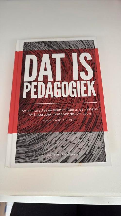 Jan Masschelein - Dat is pedagogiek, Boeken, Wetenschap, Zo goed als nieuw, Ophalen