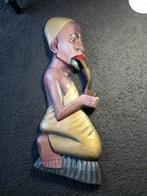 Oud Afrikaans beeld
Handgeschilderd 
57 cm x 24 cm, Ophalen of Verzenden