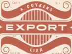 Bieretiket België : Cuykens Lier Export, Verzamelen, Verzenden, Nieuw, Overige typen, Overige merken