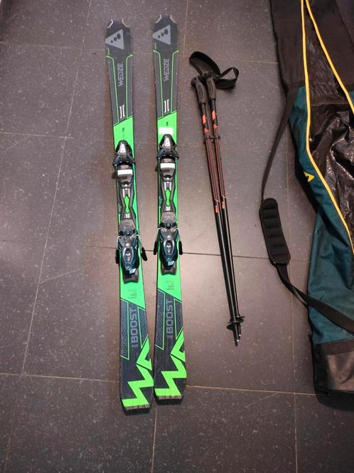 Ski / langlaufen  lengte 163 cm te koop, Sports & Fitness, Ski & Ski de fond, Comme neuf, Bâtons, Enlèvement