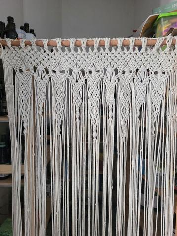 Macramé tenture rideau brise vue, Enlèvement ou Envoi, Comme neuf
