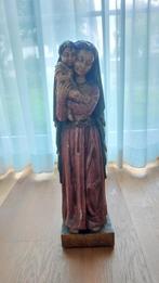 Houten beeld Maria met kind, Antiek en Kunst, Ophalen