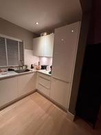 Witte hoogglans hoekkeuken stijlvol en compleet GEDEMONTEERD, Huis en Inrichting, Wit, Hoekkeuken, Ophalen of Verzenden, Kunststof