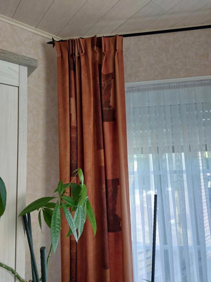 Gordijnen, Huis en Inrichting, Stoffering | Gordijnen en Lamellen, Zo goed als nieuw, 150 tot 200 cm, 100 tot 150 cm, Overige kleuren