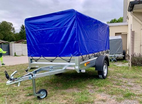 Aanhangwagen 236x129 met zeil, Auto diversen, Aanhangers en Bagagewagens, Nieuw, Ophalen