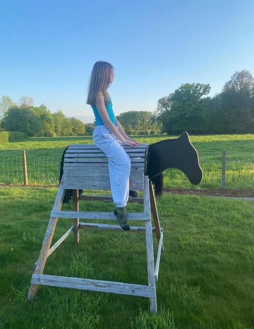 Ambachtelijk houten paard gemaakt uit duurzame mat., Hobby en Vrije tijd, Overige Hobby en Vrije tijd, Gebruikt, Ophalen