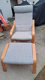 Chaise longue Ikea serie POÄNG avec repose pieds, Maison & Meubles, Chaises, Enlèvement