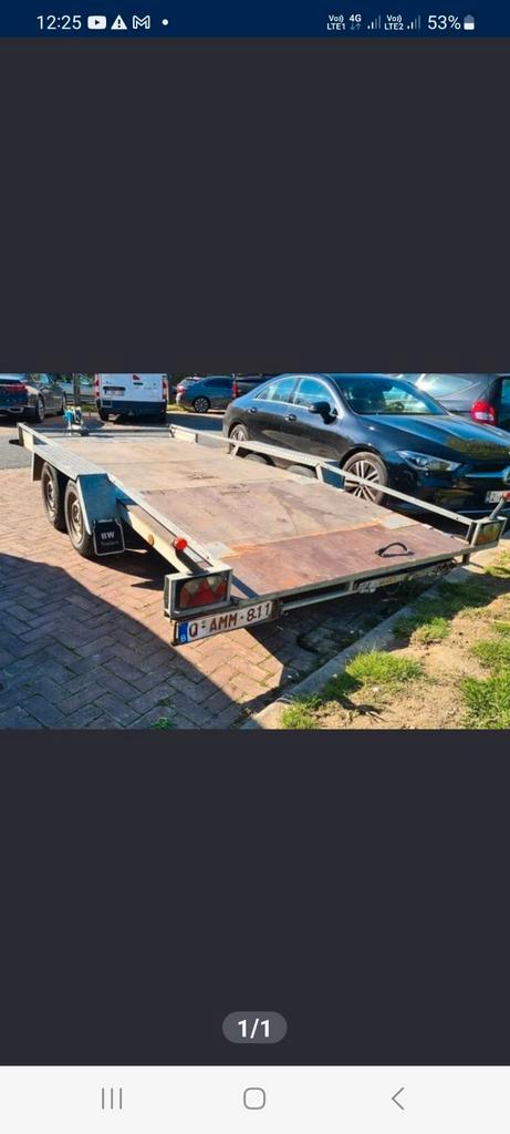 Verhuur van diepladers 40€ of 50€, Auto diversen, Aanhangers en Bagagewagens, Ophalen of Verzenden