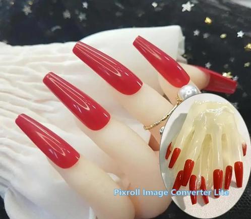 BD3 siliconen handschoenen met lange nagels maat XL........., Kleding | Dames, Ondergoed en Lingerie, Rood, Ophalen of Verzenden