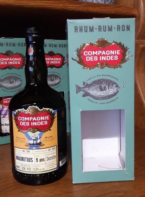 Rhum La Compagnie Des Indes Mauritius 9 Y Secrete Cask MRM15, Verzamelen, Wijnen, Nieuw, Overige typen, Overige gebieden, Vol