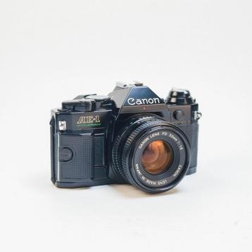 Canon AE-1 Program (black) /w 50mm f1.8 FDn [35mm kit]