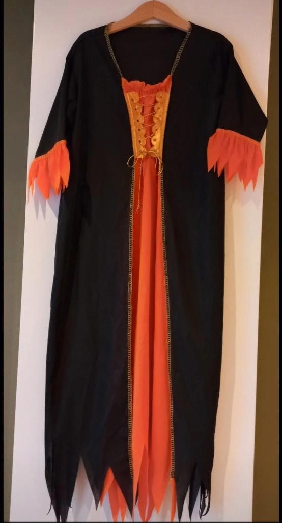 Halloween heksenkostuum voor kinderen carnaval, Kinderen en Baby's, Carnavalskleding en Verkleedspullen, Gebruikt, Meisje, 134 t/m 140