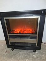 RADIATEUR ÉLECTRIQUE AVEC FLAMMES FACTICES RÉGLABLES, Maison & Meubles, Enlèvement, Utilisé, Cheminée sur pied, Autres types