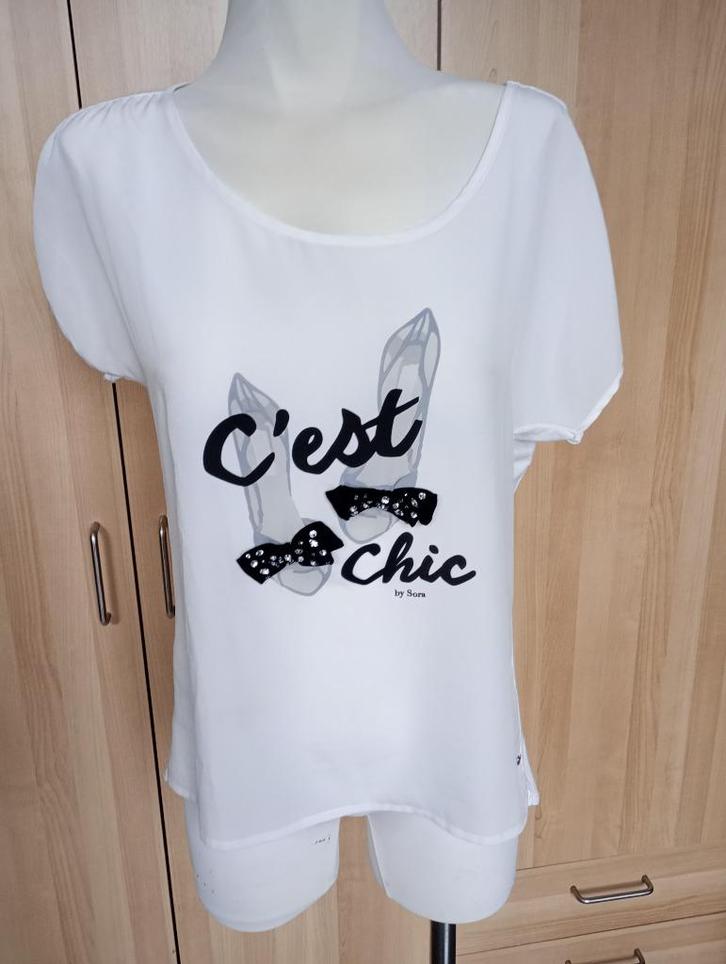 L T-shirt, Kleding | Dames, T-shirts, Wit, Ophalen of Verzenden