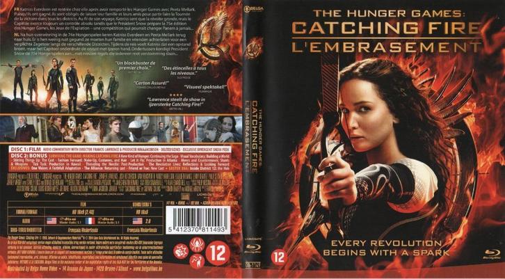 the hunger games  catching fire (2 blu-ray) nieuw, Cd's en Dvd's, Blu-ray, Zo goed als nieuw, Avontuur, Ophalen of Verzenden