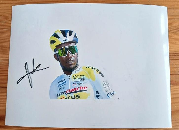 Gesigneerde foto van Biniam Girmay., Sport en Fitness, Wielrennen, Nieuw, Verzenden