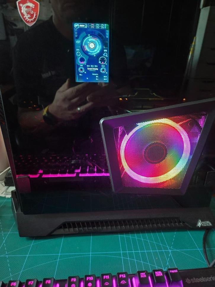 MSI Z490 trident x (MS-B926) gaming setup, Computers en Software, Desktop Pc's, Gebruikt, 3 tot 4 Ghz, SSD, 16 GB, Met videokaart