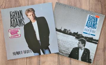 BRYAN ADAMS - You want it you got it & Into the light (2 LPs disponible aux enchères