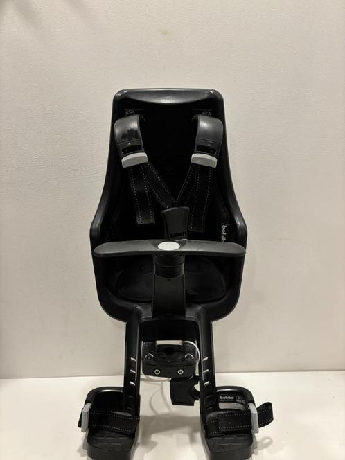 Bobike fietsstoeltjes, Fietsen en Brommers, Fietsaccessoires | Fietsstoeltjes, Gebruikt, Voorzitje, 0 t/m 13 kg, Voetsteuntjes