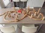 Houten trein, treinspoor en blokken, Kinderen en Baby's, Speelgoed | Houten speelgoed, Ophalen, Zo goed als nieuw