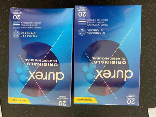 2 maxi verpakkingen condooms – Durex originals – NIEUW – 40, Handtassen en Accessoires, Overige Accessoires, Nieuw, Ophalen of Verzenden