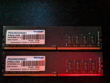 Patriot 2x8GB DDR4 2666Mhz RAM beschikbaar voor biedingen
