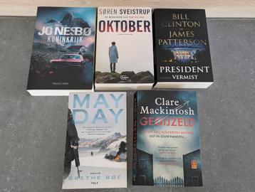 lot van 5 boeken - thriller beschikbaar voor biedingen