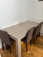 Table à manger + 4 chaises, Maison & Meubles, Tables | Tables à manger, Enlèvement ou Envoi, Comme neuf