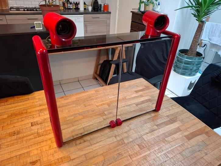 70's badkamer spiegelkastje, Huis en Inrichting, Badkamer | Badkamermeubels, Gebruikt, Spiegelkast, Minder dan 100 cm, 50 tot 100 cm