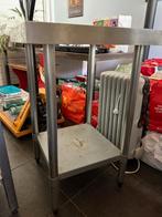 INOX werktafel 60 x 60, Zakelijke goederen, Horeca | Meubilair en Inrichting, Ophalen, Gebruikt, Meubilair