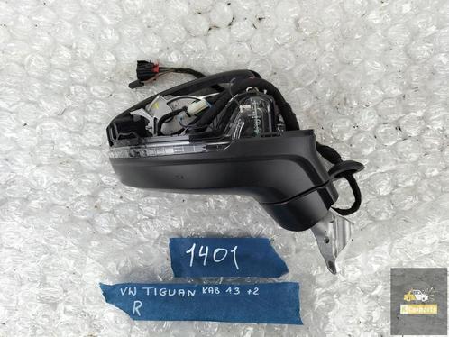 VW TIGUAN II RECHTER SPIEGEL 13+2 PIN 22592002, Auto-onderdelen, Spiegels, Volkswagen, Gebruikt