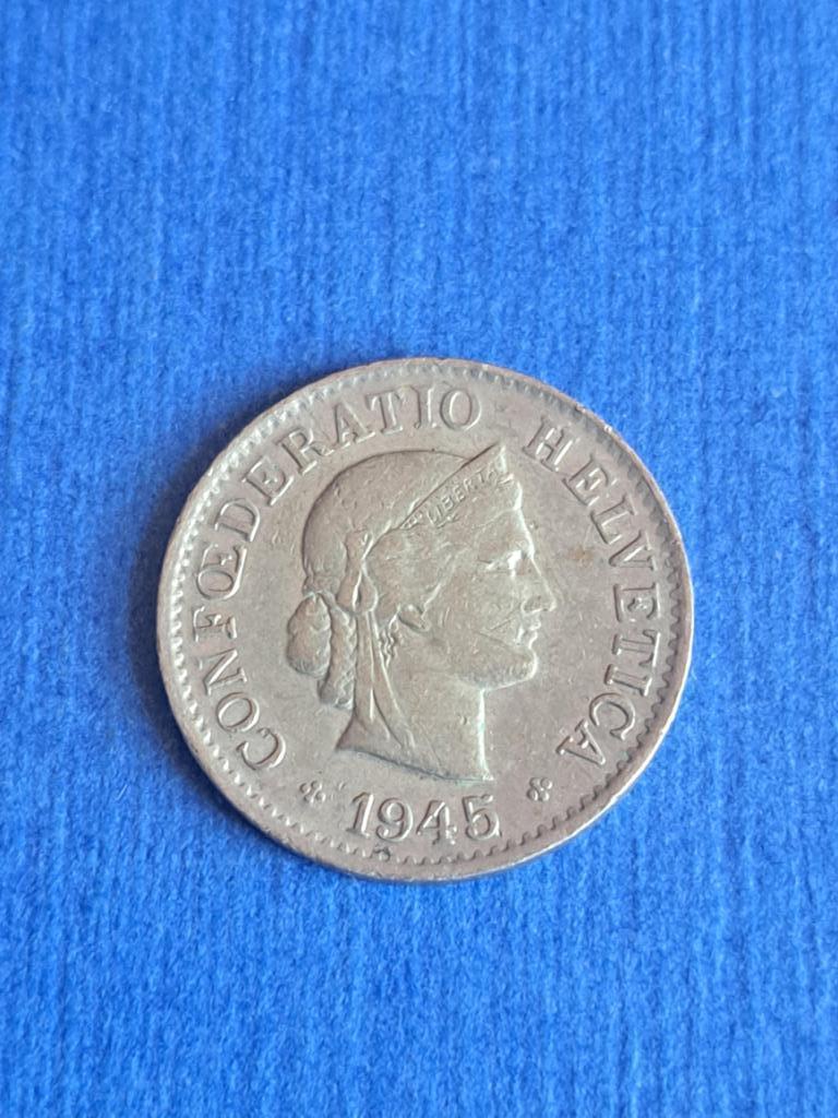 1945 Suisse 5 rappen, rares, Envoi, Autres pays, Monnaie en vrac