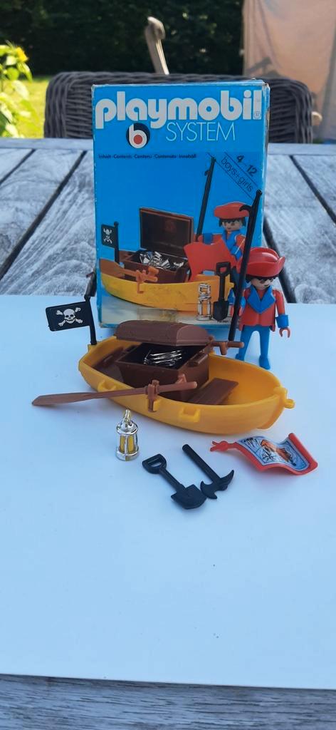 0Vintage playmobil 3570 piraat met roeiboot (1979), Kinderen en Baby's, Speelgoed | Playmobil, Ophalen of Verzenden