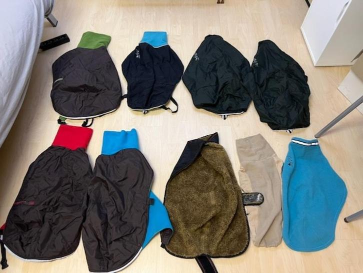 9 Whippet jassen, Dieren en Toebehoren, Hondenkleding, Gebruikt, Hondenjas, Ophalen