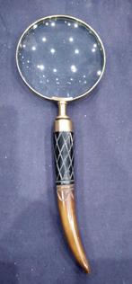 Vergrootglas in koper gevat. Groot model, Ophalen of Verzenden