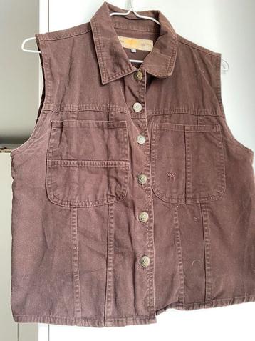 Camel vest/ bodywarmer/ mouwloos jasje, Enlèvement ou Envoi, Comme neuf, Brun