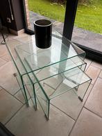 Tables gigognes en verre, Maison & Meubles, Tables | Tables d'appoint, Comme neuf