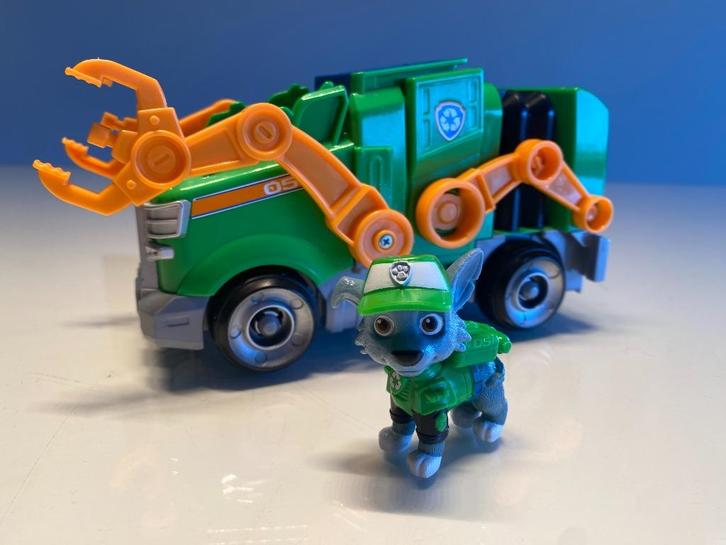 Paw Patrol The Movie - Rocky Deluxe Vehicle, Kinderen en Baby's, Speelgoed | Actiefiguren, Zo goed als nieuw, Ophalen of Verzenden