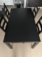 Ikea Bjursta uitschuifbare tafel en 4 stoelen, Ophalen of Verzenden, Zo goed als nieuw