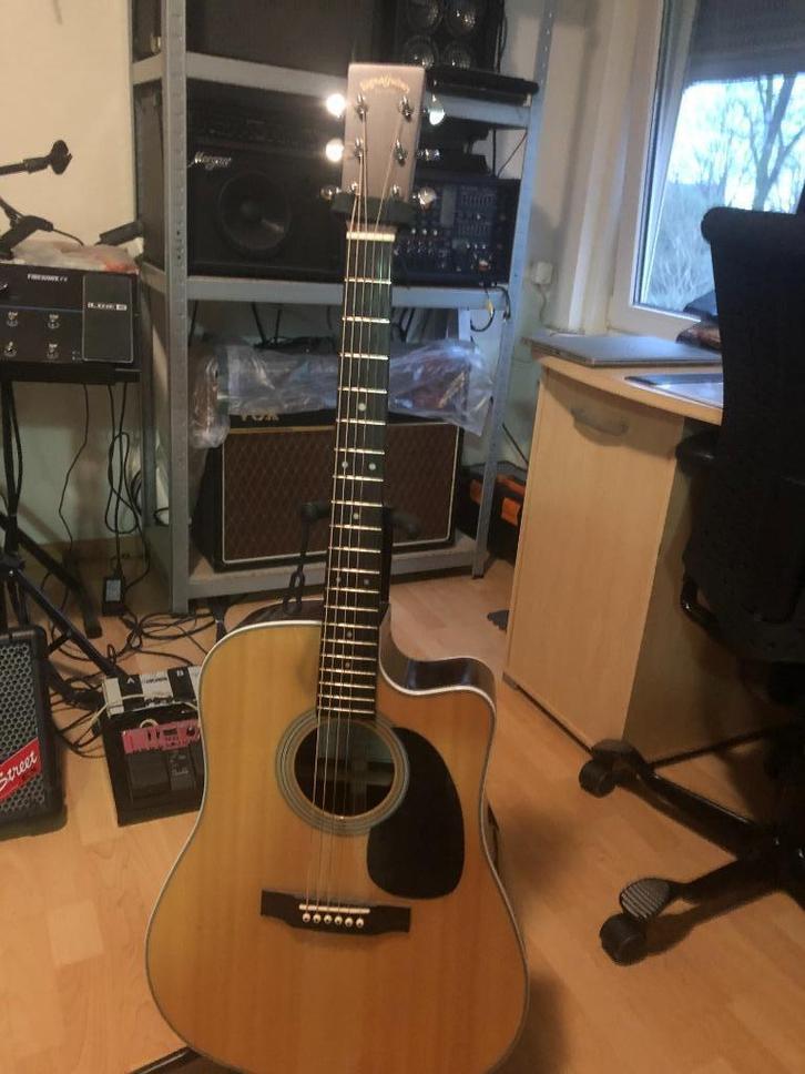 Gitaar Sigma DRC-28E, Muziek en Instrumenten, Snaarinstrumenten | Gitaren | Akoestisch, Zo goed als nieuw, Western- of Steelstringgitaar